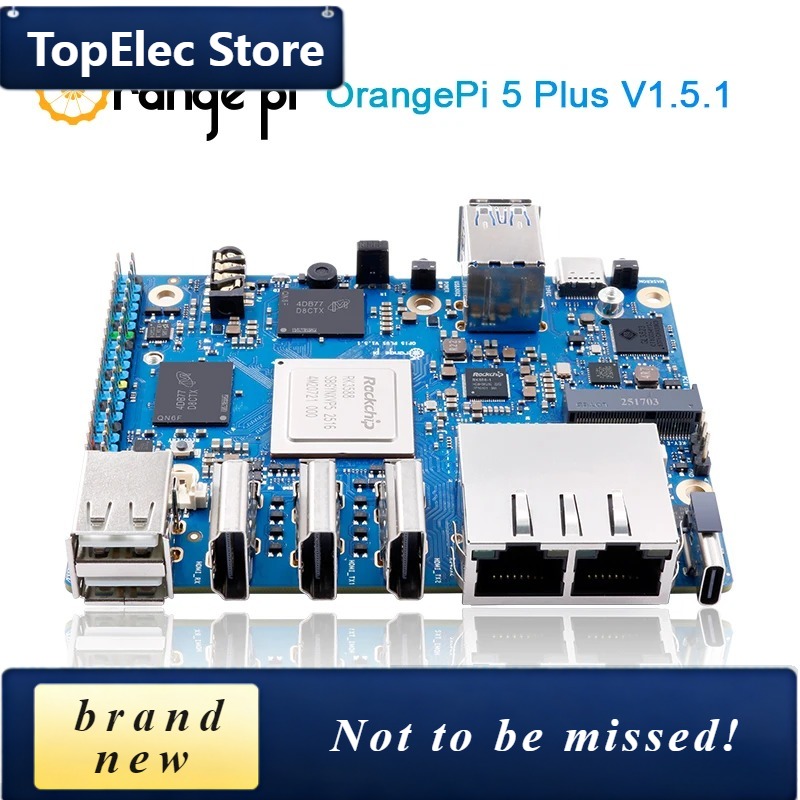 Rk3588 Mini Pc Board - TopElec オレンジ Pi5 Plus 16GB シングルボードコンピューター