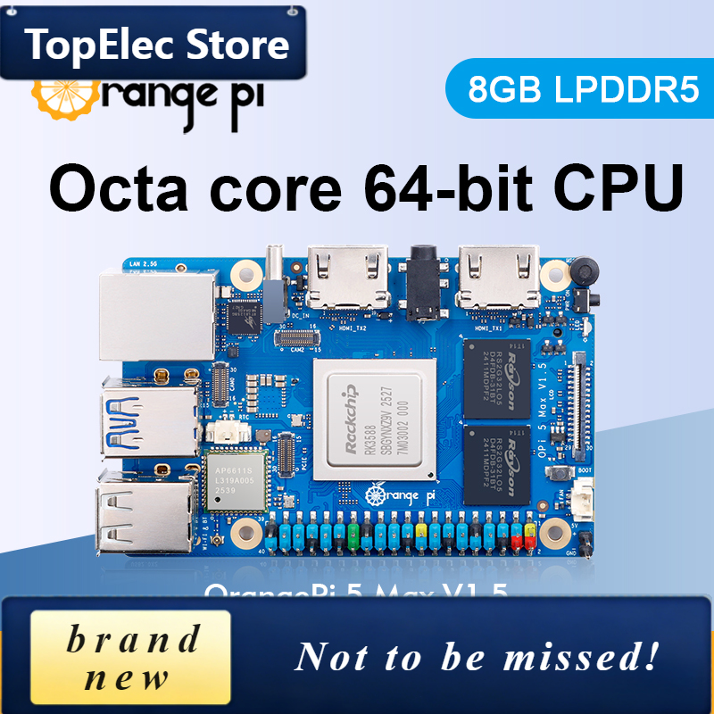 Orange Pi 5 Max Rk3588 - TopElec オレンジパイ 5 マックス 8GB V1.5